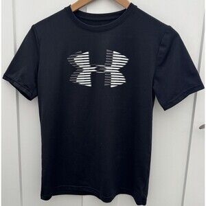 Under Armour Black Logo Tshirt YLG